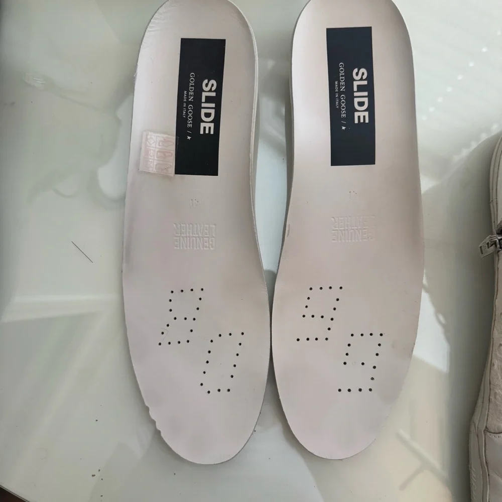 Golden Goose White Patchwork Slide Sneakers - Picture 7 of 9